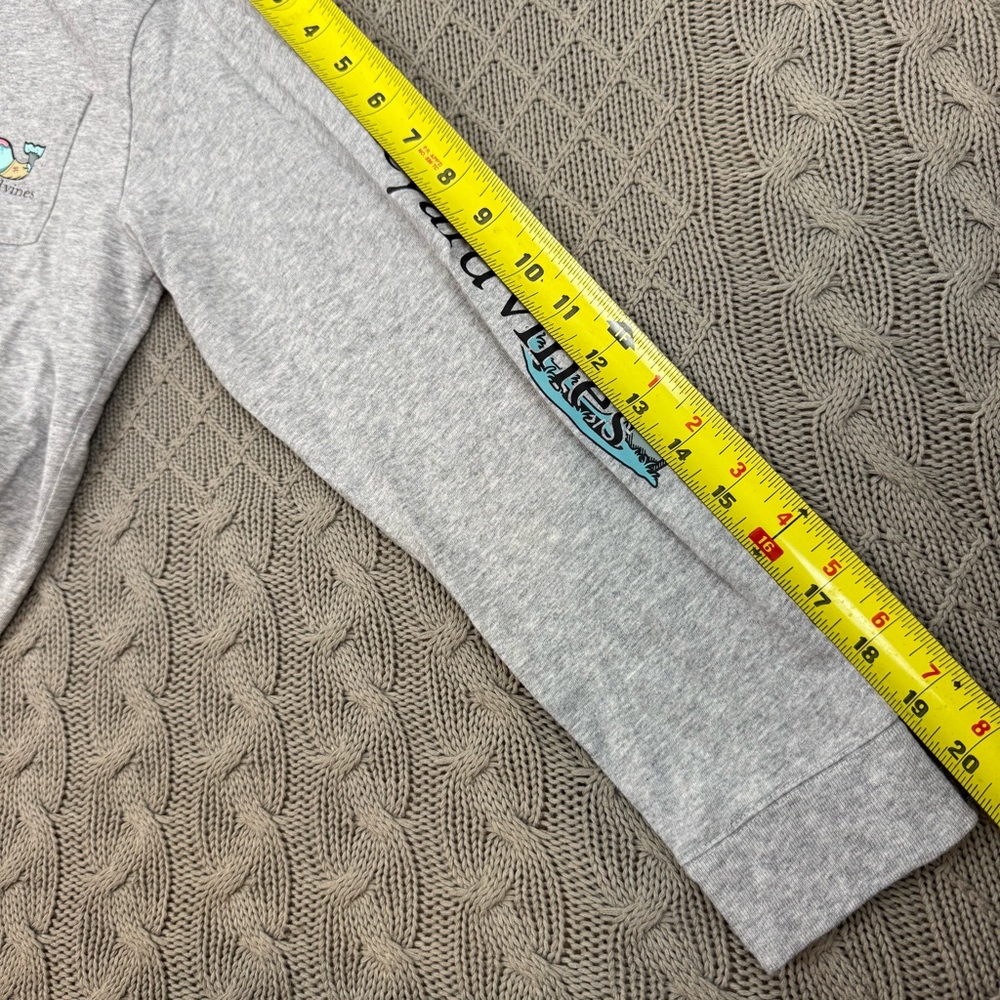 Vineyard Vines Kids Gray Halloween Whale Long Sleeve Tee ~ FITS 8/10 - Picture 11 of 11